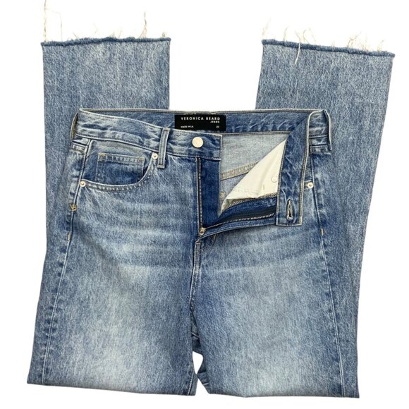 Veronica Beard Carly Kick Flare Jeans 27 High Rise Crop - Picture 3 of 13